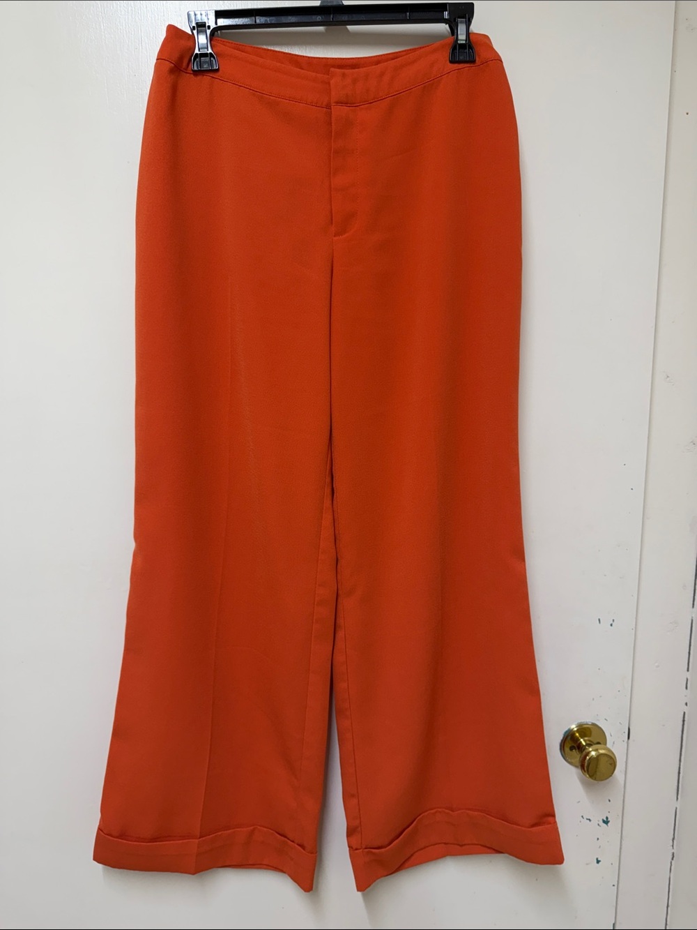 metrostyle Wide Leg Pants in Bright Orange